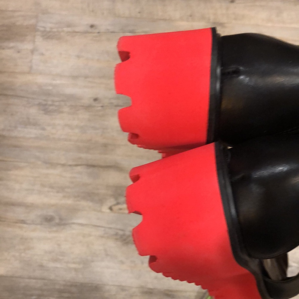 All Black Brand Lug Sole Open Toe Shoe size 41 - Picture 4 of 5